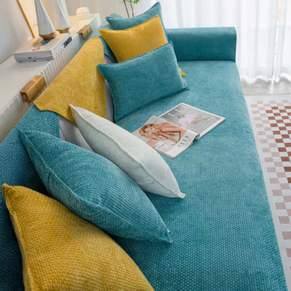 Plush Soft Fleece Non-Slip Couch Cover