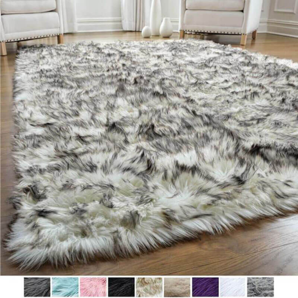 Plush Artificial Sheepskin Floor Mat