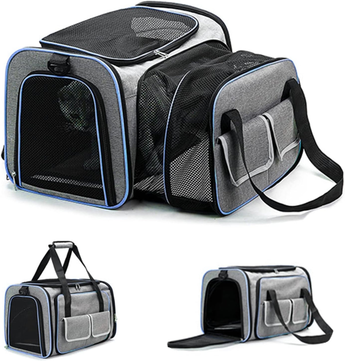 Foldable Cat Carrier Bag - Expandable and Breathable