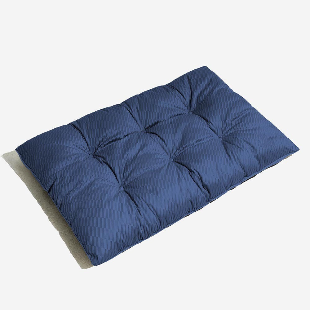 Soft Reversible Pet Calming Dog Bed Mat – Blue