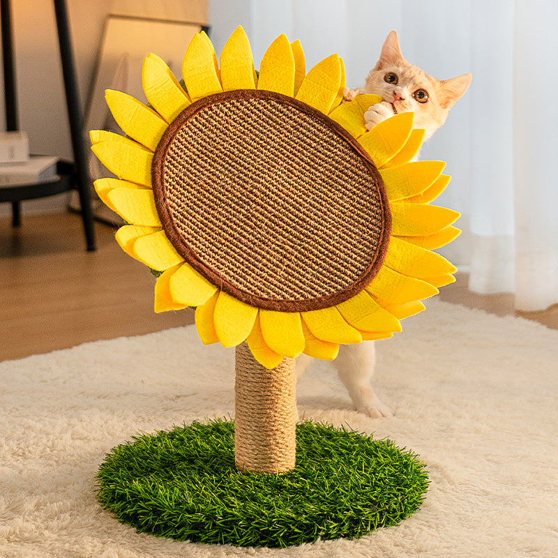 Colorful Cat Scratch Pad – Floral Pattern
