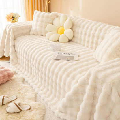 Cozy Faux Fur Pet Sofa Throw
