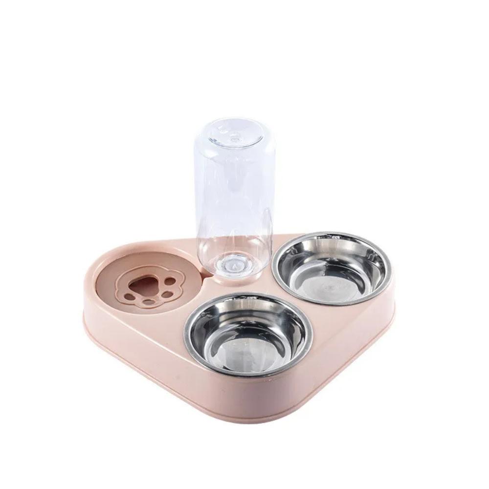 3-in-1 Cat Food Station with Drinking Fountain – Complete Feeding Solution