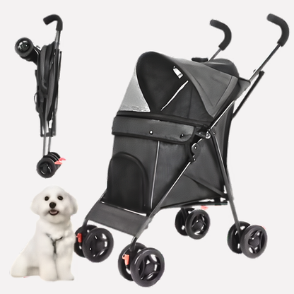 Collapsible Pet Stroller Cart - Peties