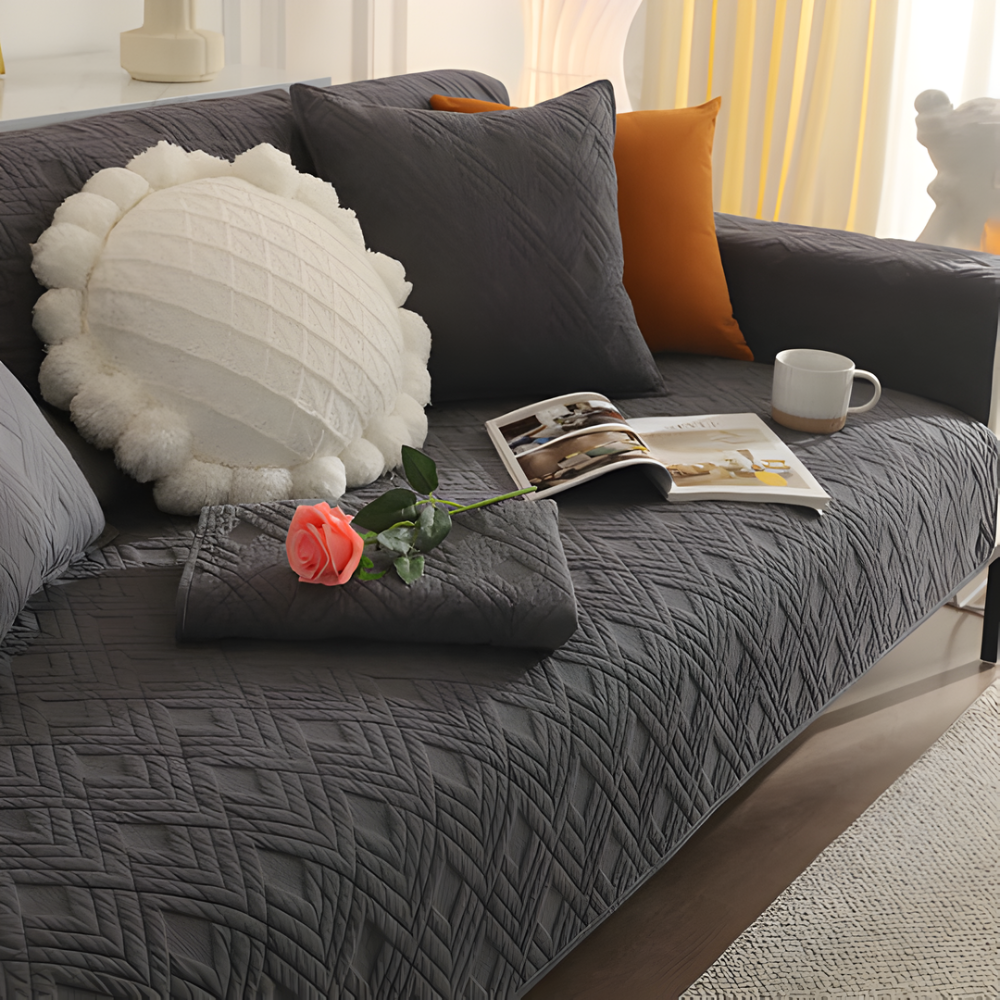 Faux Leather Sofa Slipcover