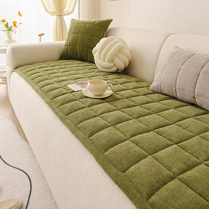 Plush Tweed Couch Slipcover