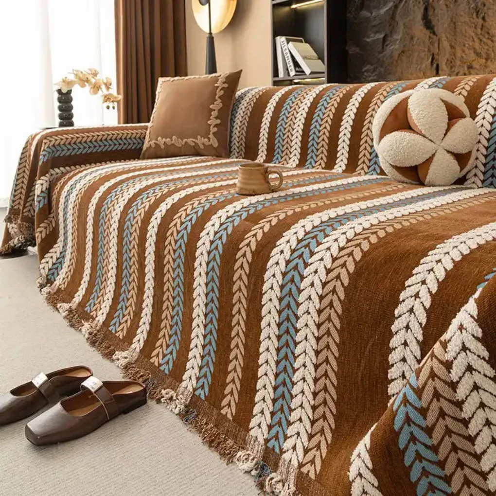 Soft Floral Universal Sofa Slipcover