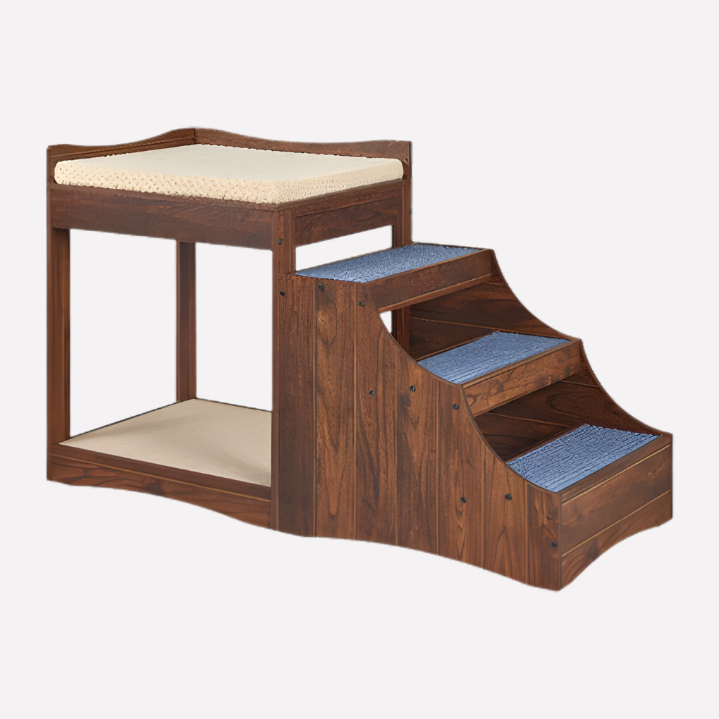 Cozy Pet Bed with Easy Access Step