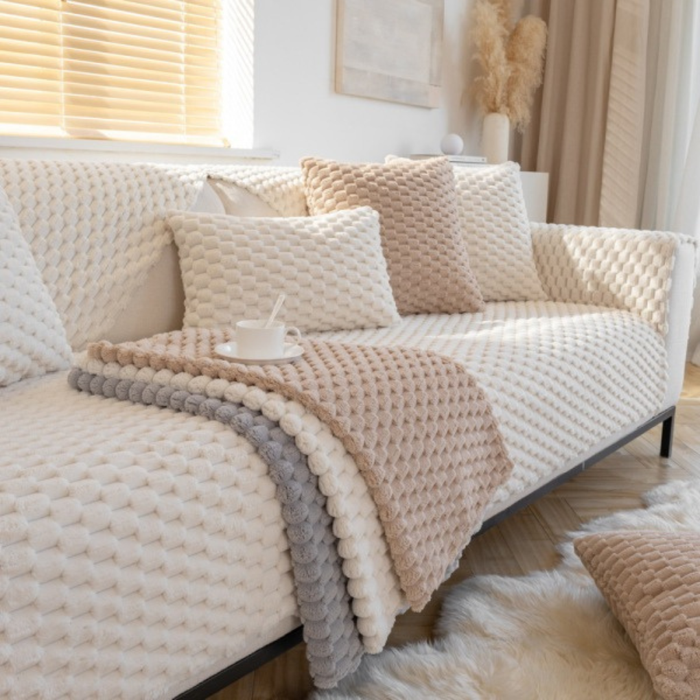Soft Fuzzy Anti-Slip Couch Cover