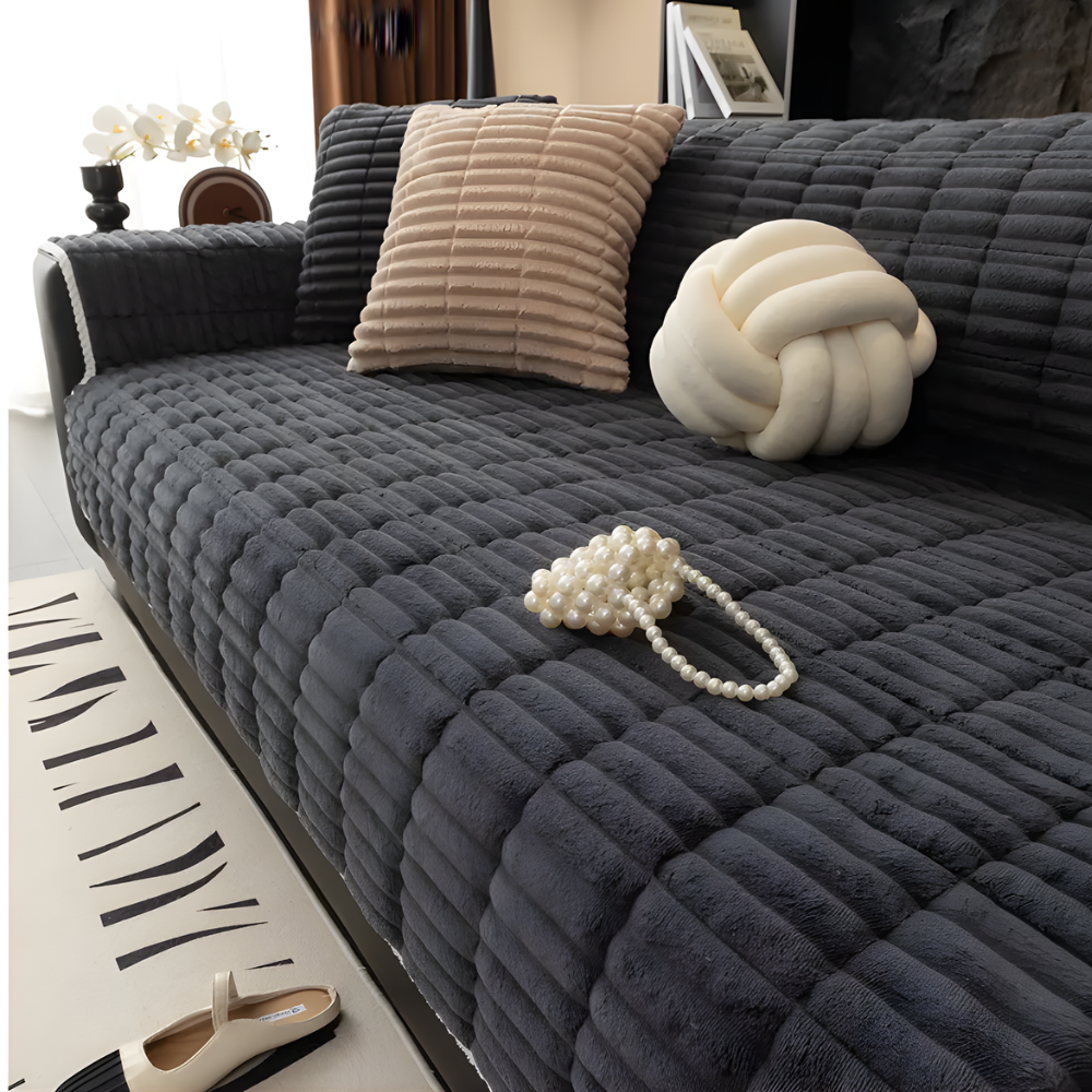 Soft Fleece Couch Slipcover