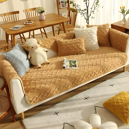 Faux Leather Sofa Slipcover