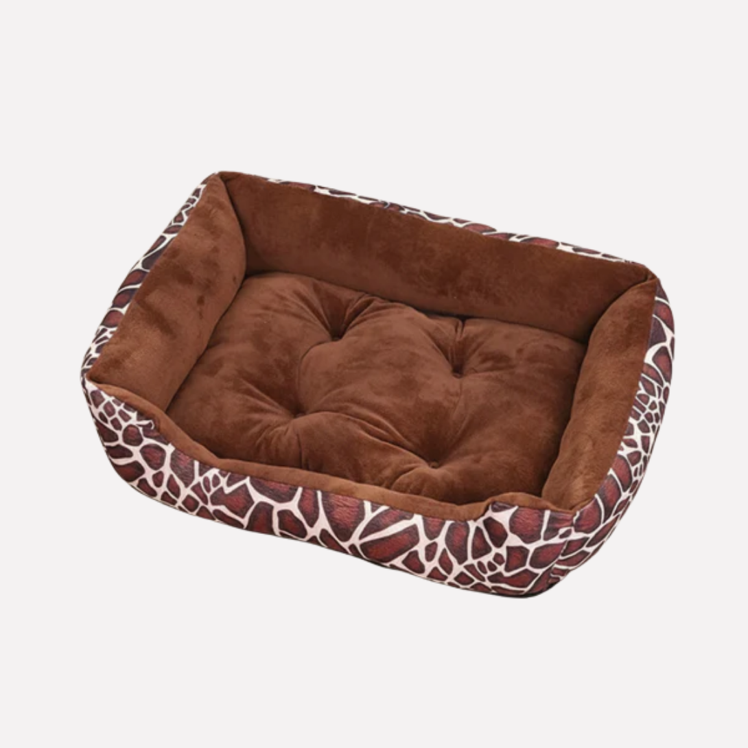 Orthopedic Plush Dog Bed – Comfortable Supportive Pet Mattress