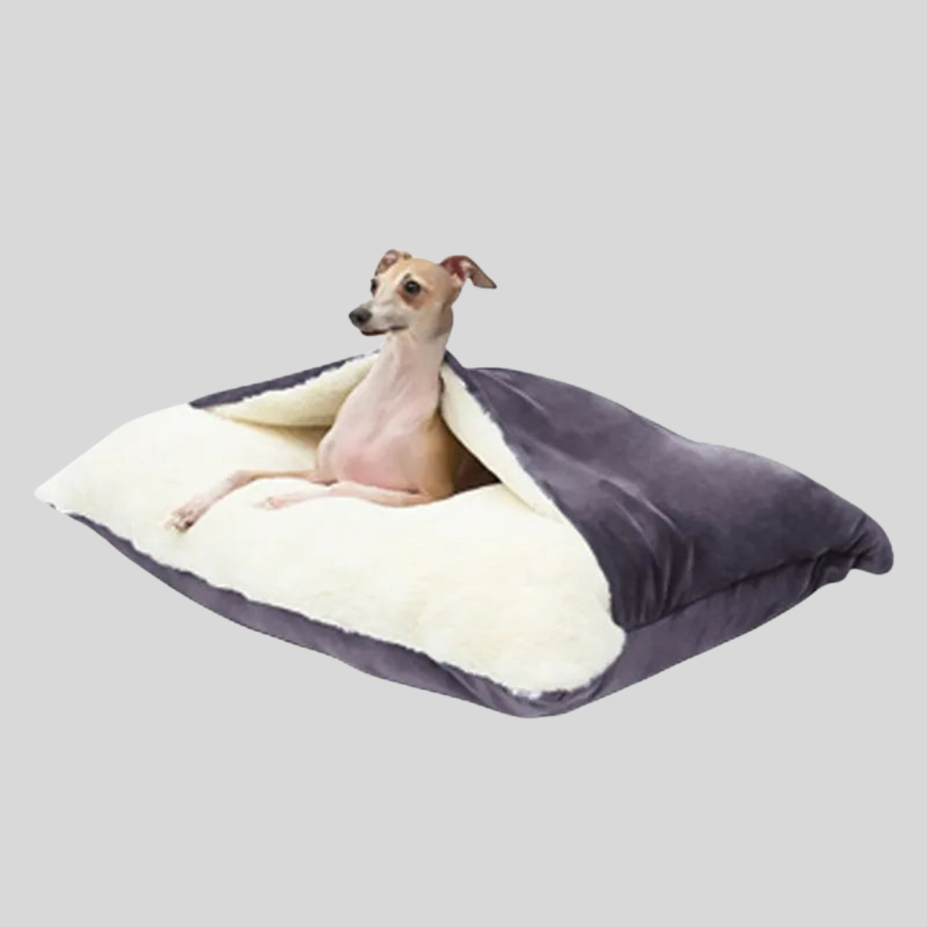 Plush Dog Bedding – Soft Pet Sleeping Bag