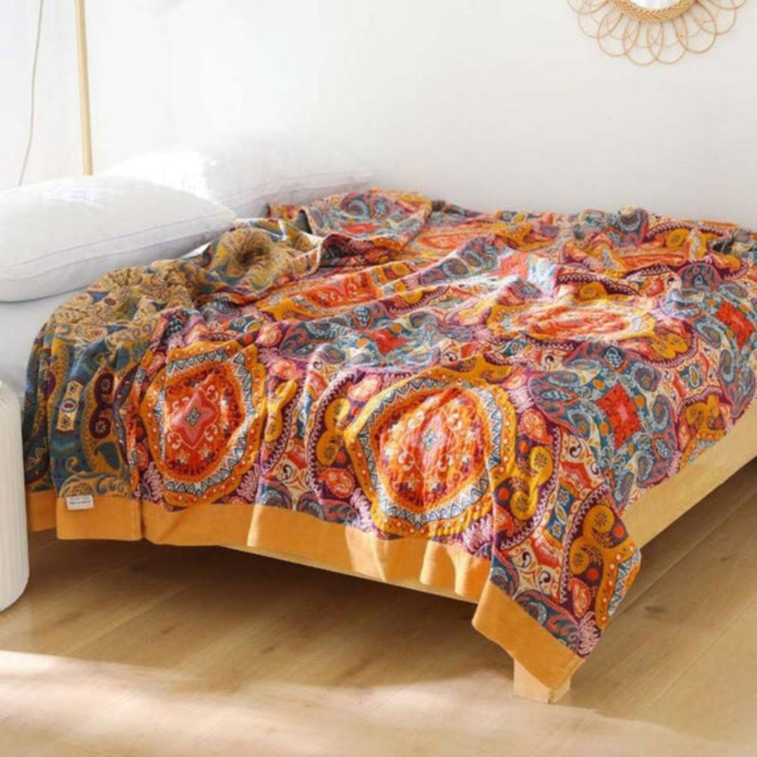 Colorful Reversible Patchwork Quilt - Peties