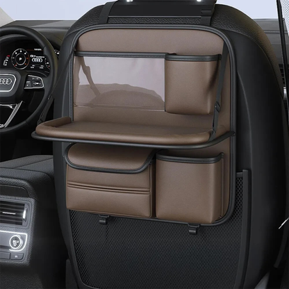 Collapsible Car Back Seat Storage Console Table
