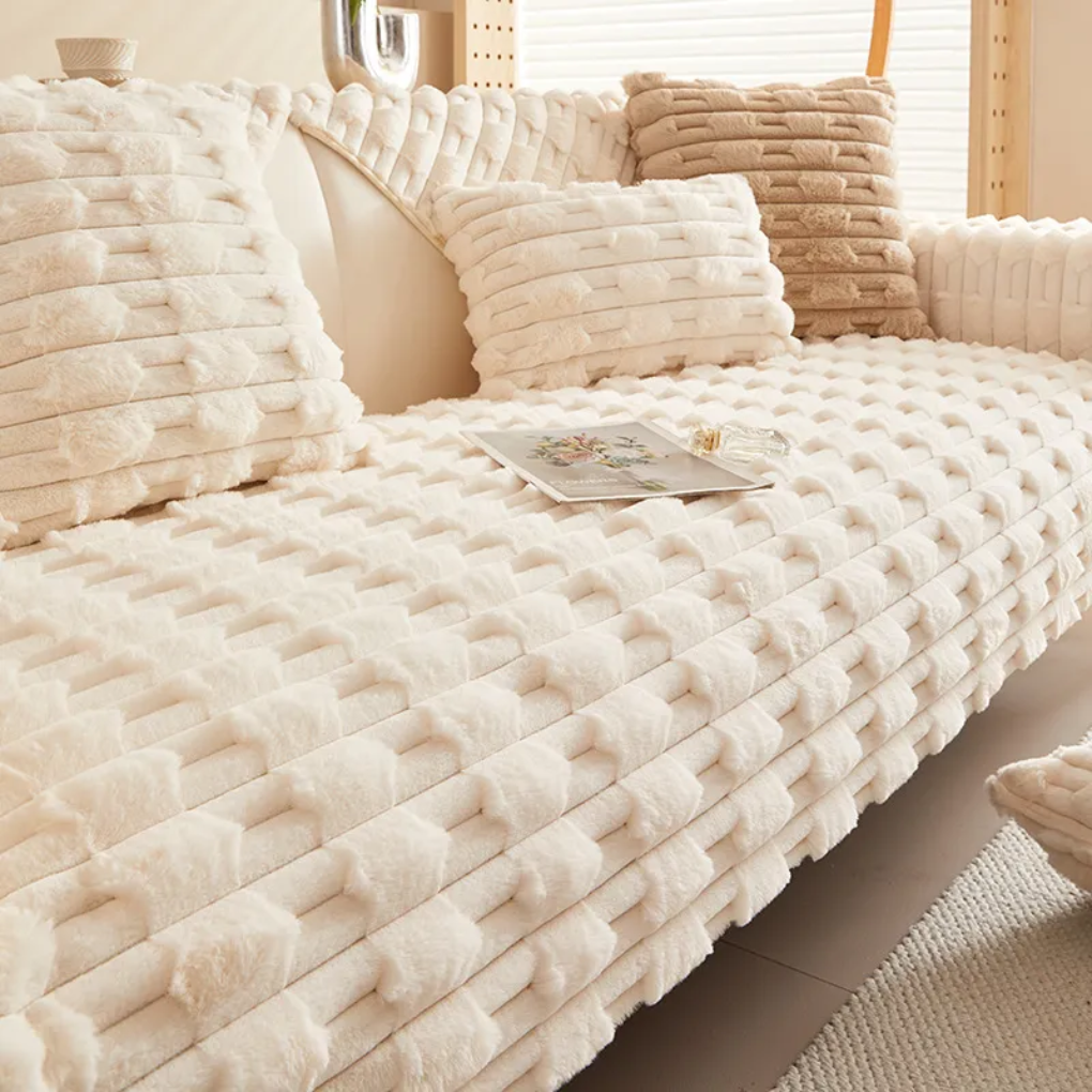 Soft Patterned Couch Slipcover
