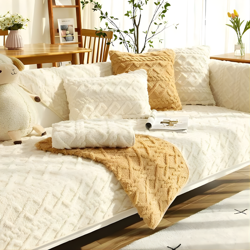 Faux Leather Sofa Slipcover