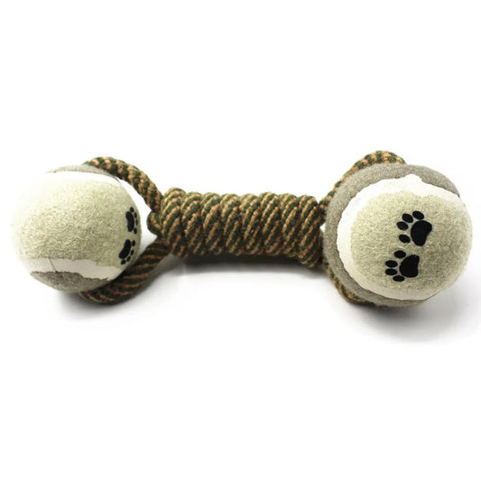 Tennis Ball Rope Dogs Toy - Dog Rope Toy