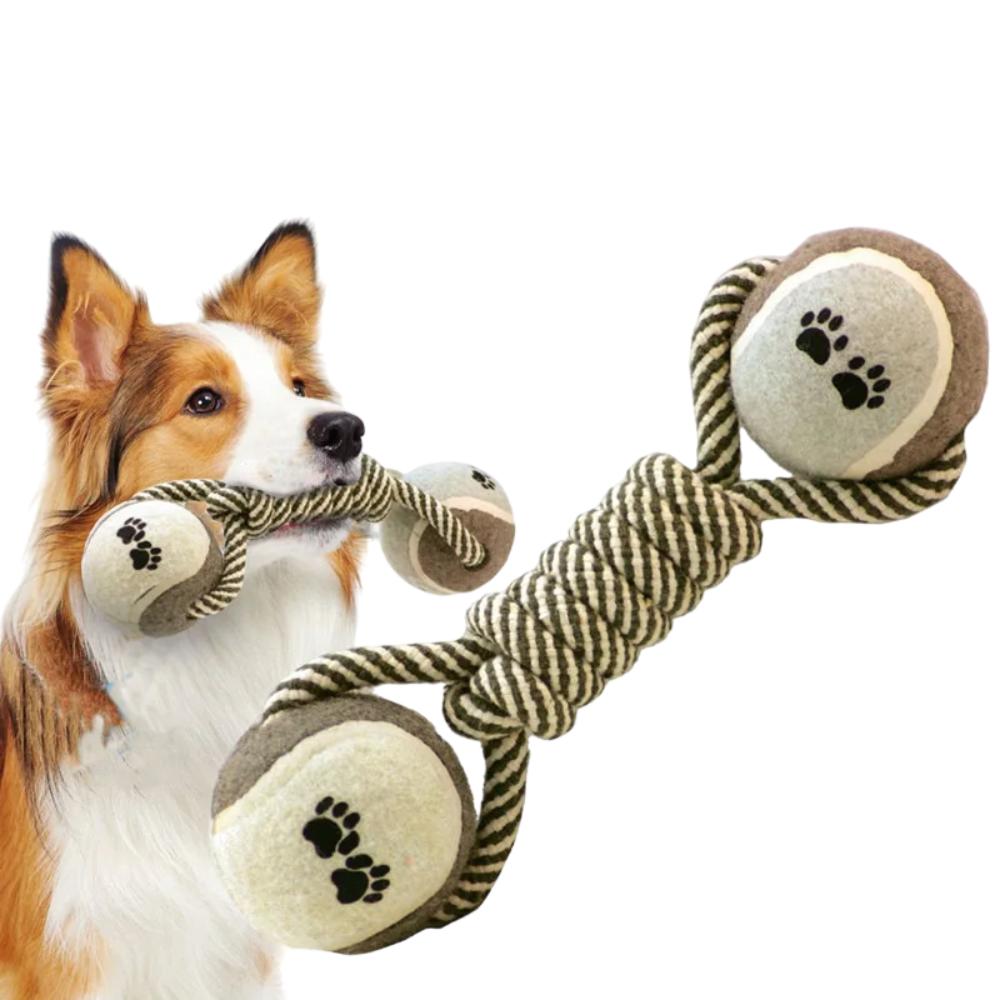 Tennis Ball Rope Dogs Toy - Dog Rope Toy