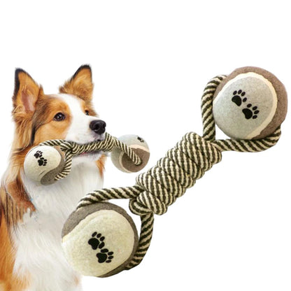 Tennis Ball Rope Dogs Toy - Dog Rope Toy
