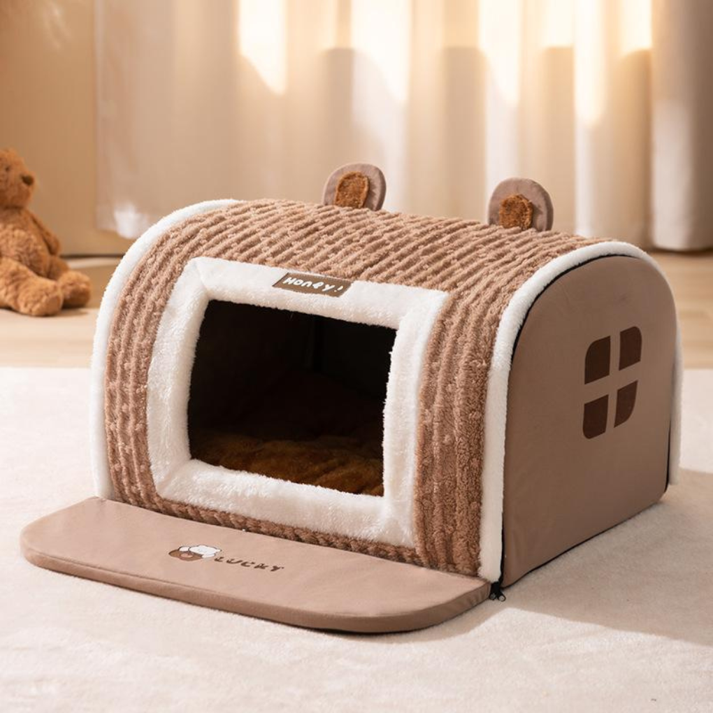 Cozy Pet House for Small to Medium Dogs – Lomi Brown