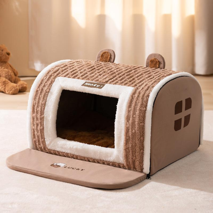 Cozy Pet House for Small to Medium Dogs – Lomi Brown