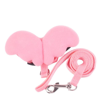 Cat Angel Wings Costume with Leash and Collar – Enchanting Pet Accessory Set