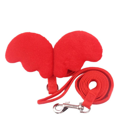 Cat Angel Wings Costume with Leash and Collar – Enchanting Pet Accessory Set