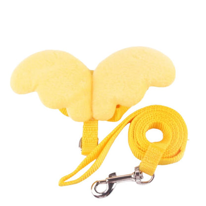 Cat Angel Wings Costume with Leash and Collar – Enchanting Pet Accessory Set