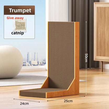 L-Shaped Cat Scratching Board – Durable Mat Scraper Toy