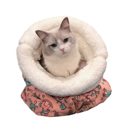 Plush Cat Sleeping Bag – Cozy Nest for Ultimate Comfort