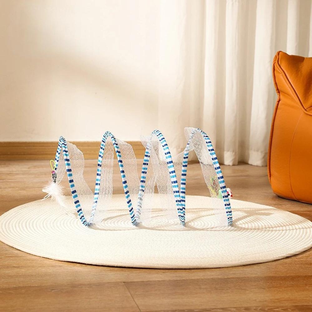 Cat Tunnel Toy - Spring Toy - Interactive Cat Toy