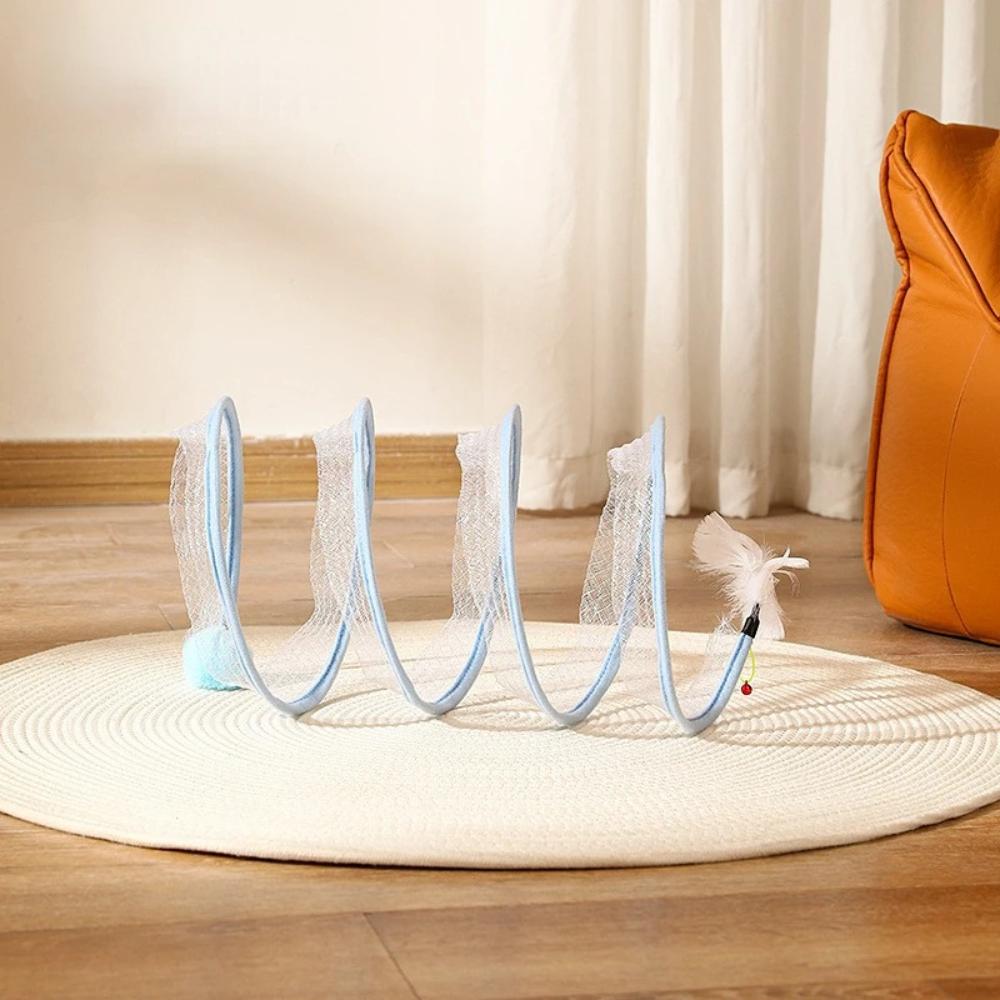 Cat Tunnel Toy - Spring Toy - Interactive Cat Toy