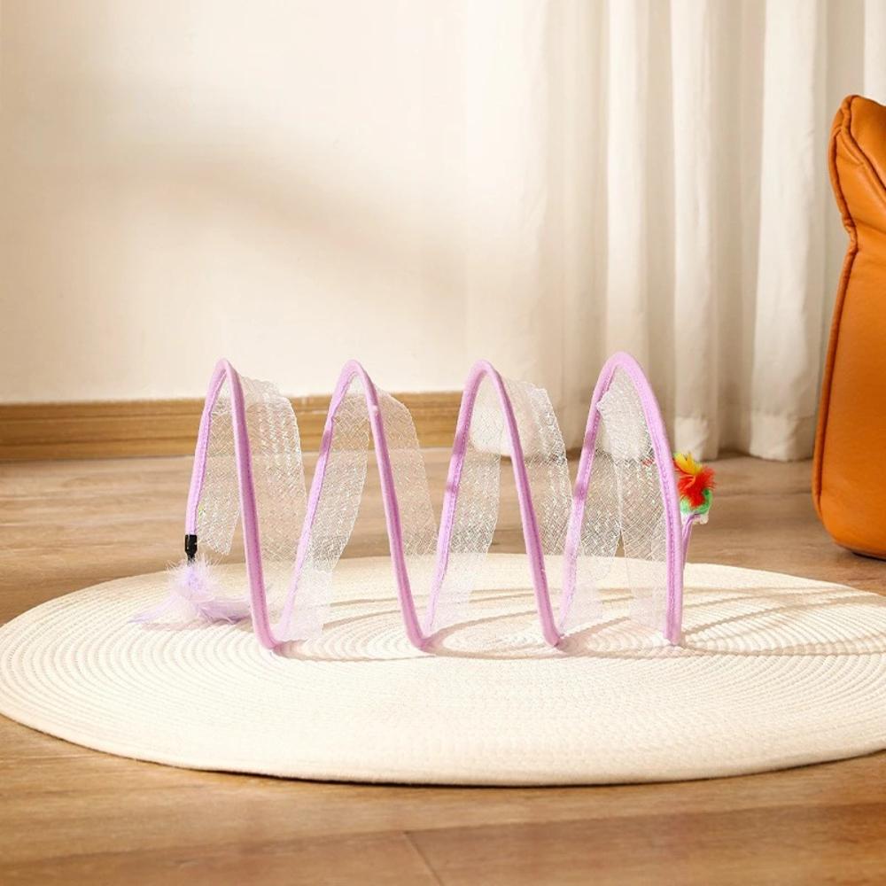 Cat Tunnel Toy - Spring Toy - Interactive Cat Toy