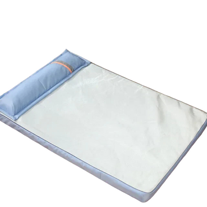 Summer Cat & Dog Cooling Mat – Memory Foam Sofa with Pillow