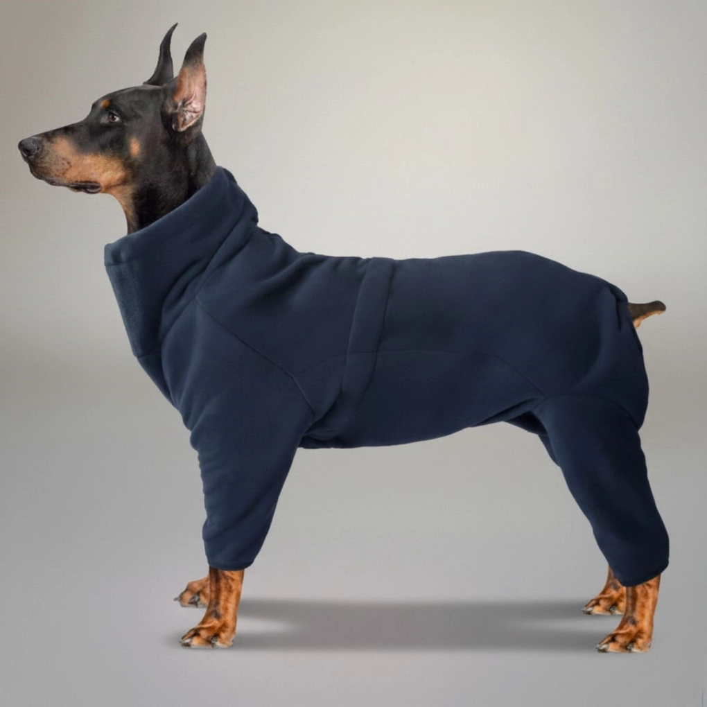 Cozy Fleece Puppy Jumpsuit