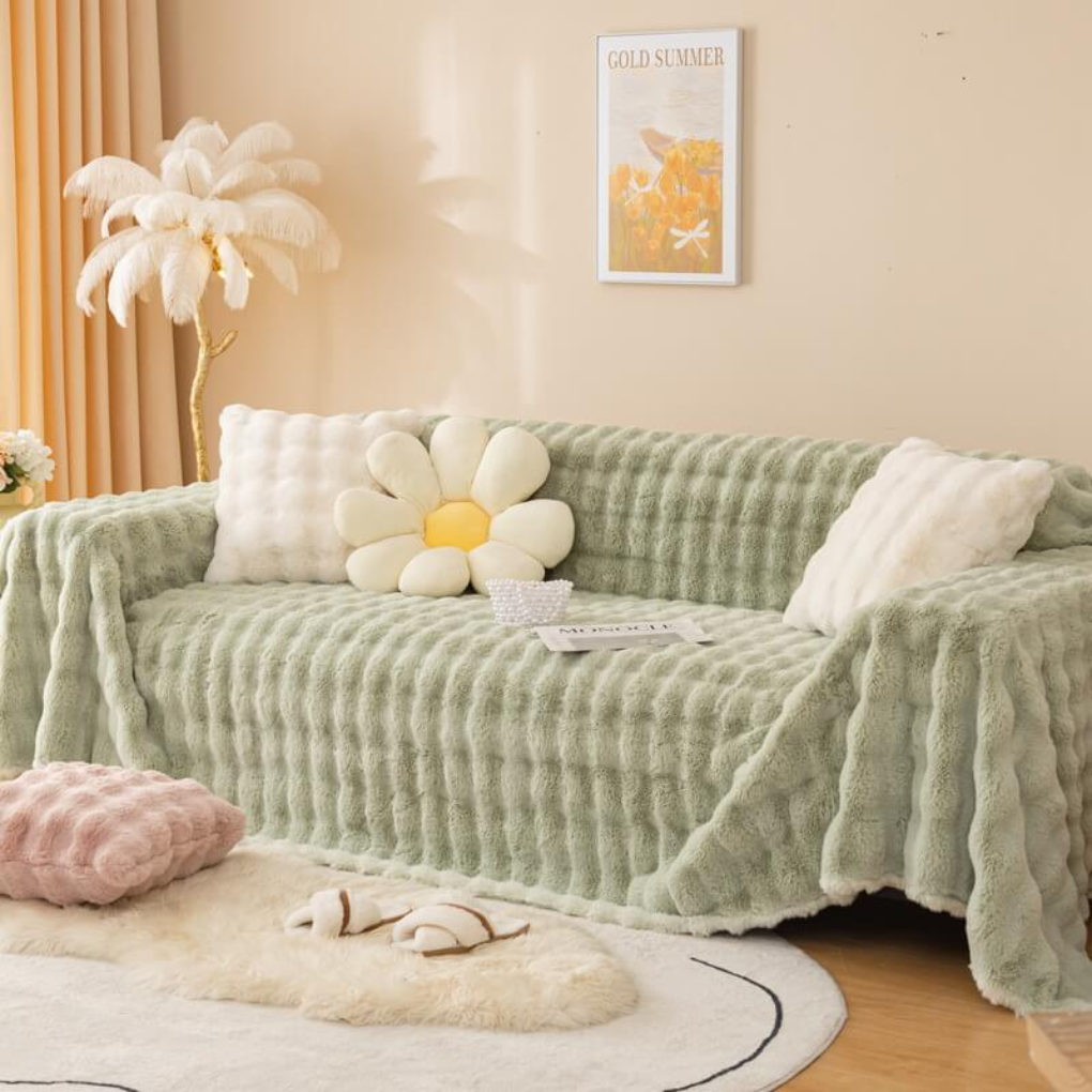 Plush Velvet Couch Protector