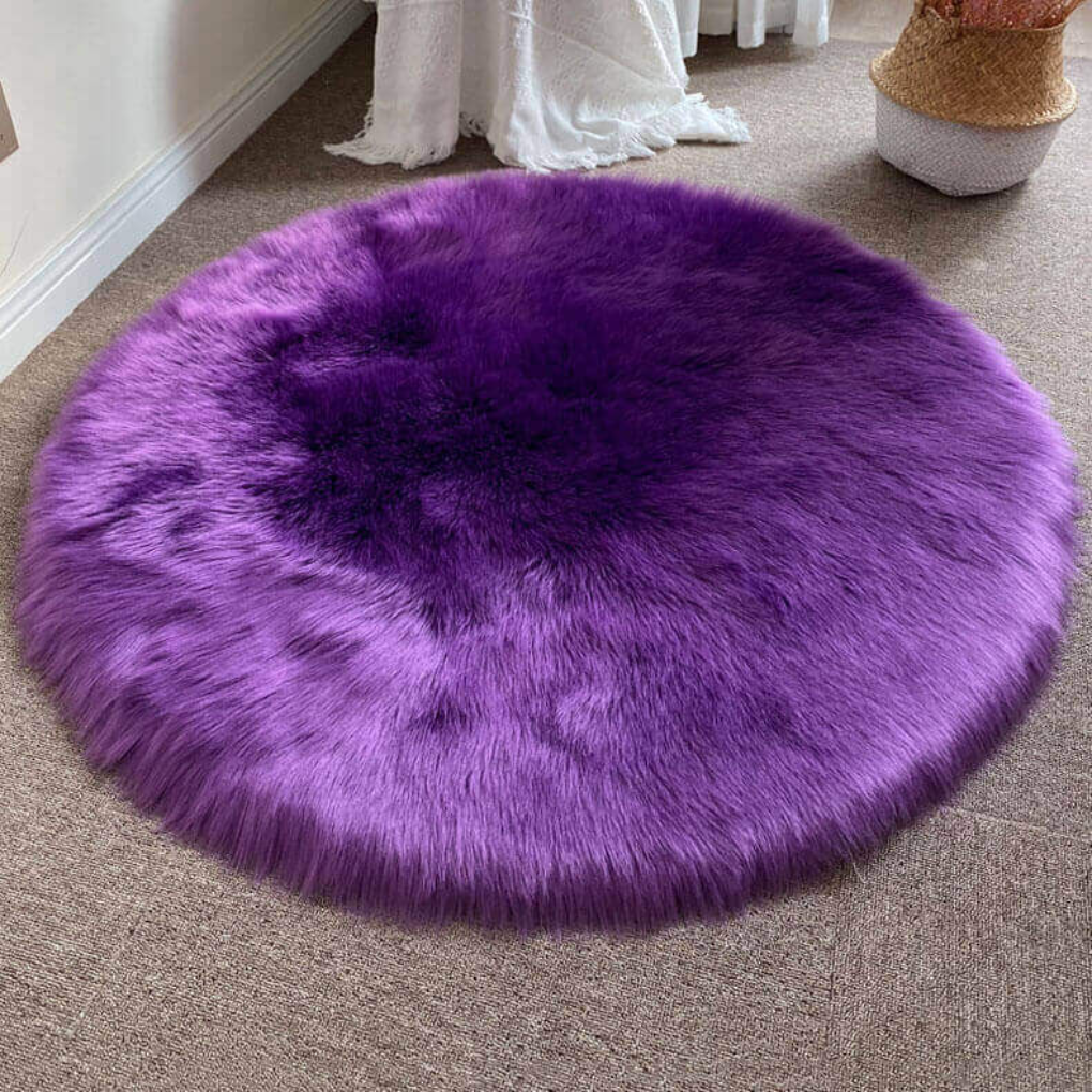 Plush Natural Sheepskin Floor Mat