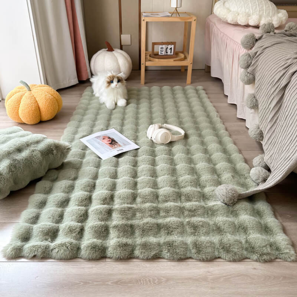 Plush Big Sheepskin Style Floor Rug