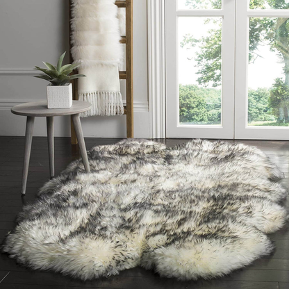 Plush Natural Sheepskin Floor Mat