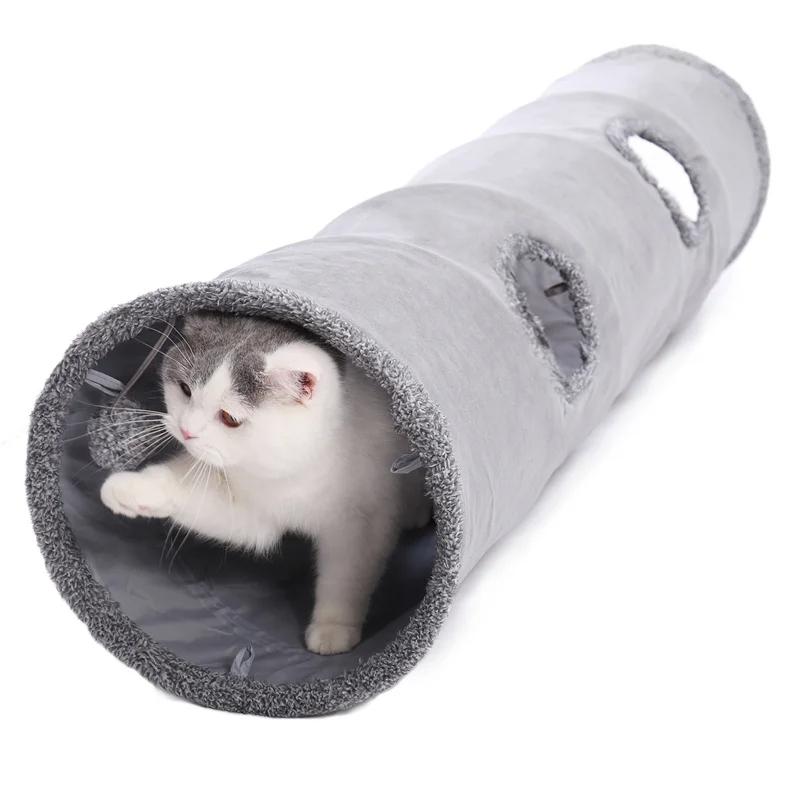 Collapsible Cat Tunnel Toy – Interactive Play and Cozy Hideaway