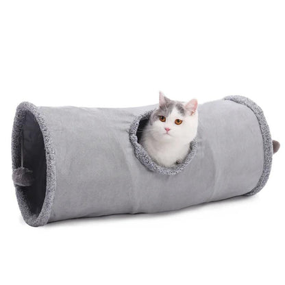 Collapsible Cat Tunnel Toy – Interactive Play and Cozy Hideaway