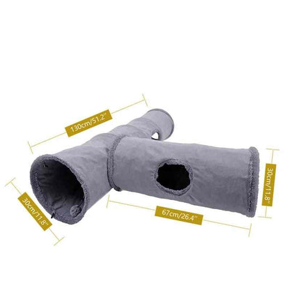 Collapsible Cat Tunnel Toy – Interactive Play and Cozy Hideaway