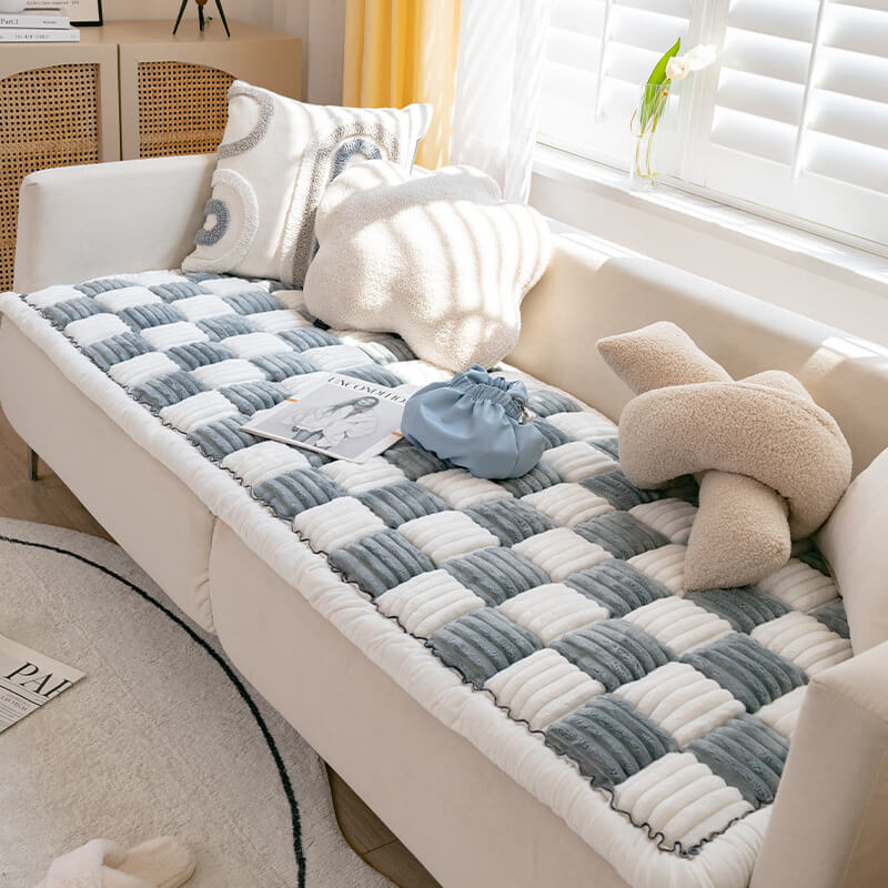 Soft Plush Pet Bed Blanket & Sofa Protector