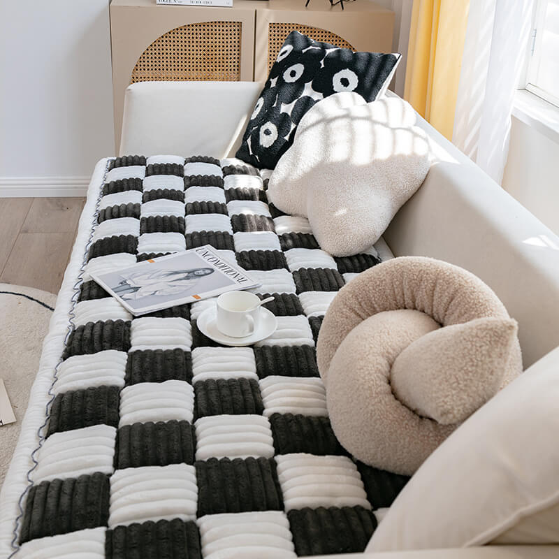 Soft Plush Pet Bed Blanket & Sofa Protector