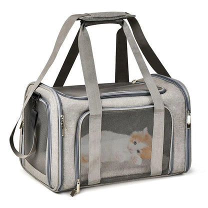 Soft-Sided Pet Travel Carrier Bag – Comfortable and Airline-Approved