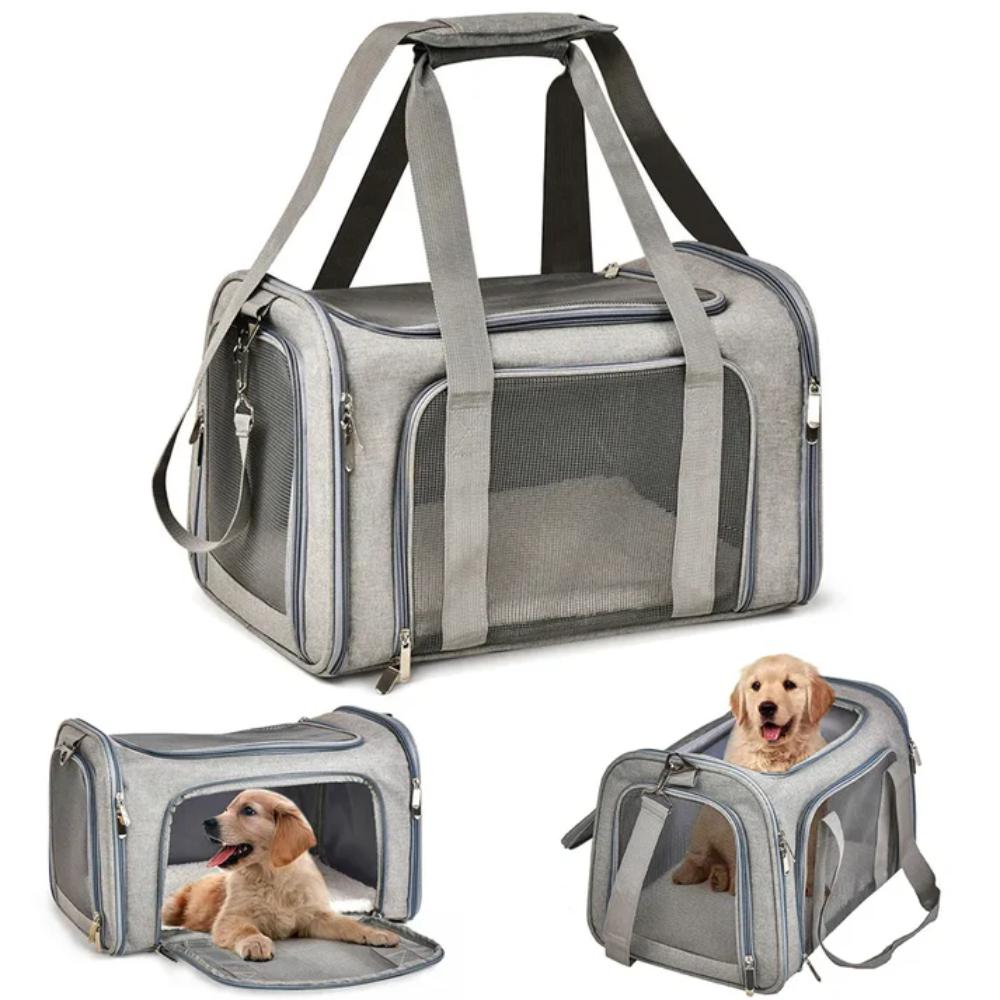 Soft-Sided Pet Travel Carrier Bag – Comfortable and Airline-Approved