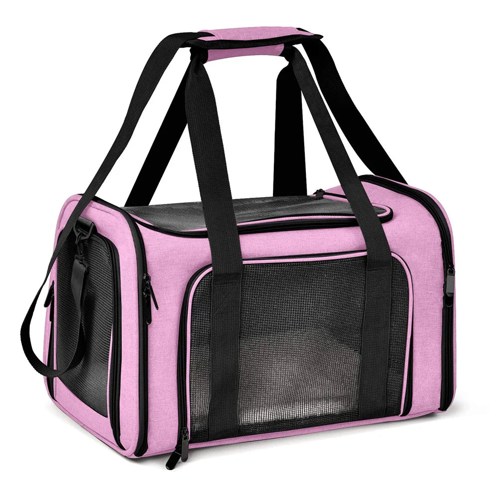 Soft-Sided Pet Travel Carrier Bag – Comfortable and Airline-Approved
