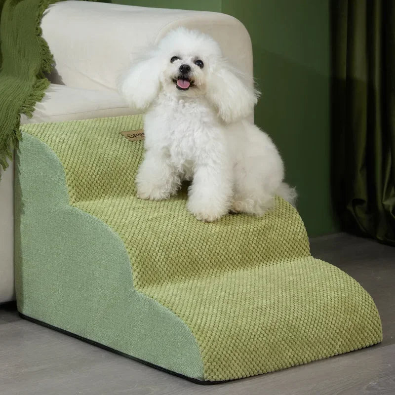 Anti-Slip Pet Stairs for Bed – Safe and Comfortable Steps for Dogs and Cats