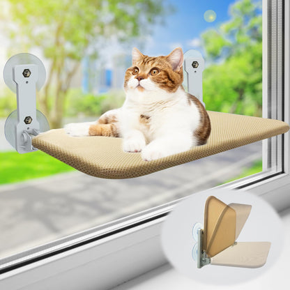 Foldable Cat Window Perch – Sturdy Suction Cup Hammock for Indoor Cats